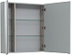 Aquanet Зеркальный шкаф Алвита New 100 серый матовый – фотография-12